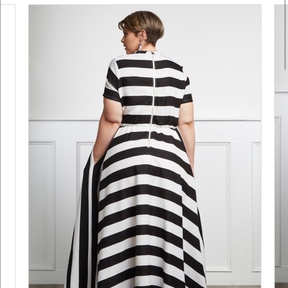 Plus Size Black and White Dress💜🎈 - Picture 4 of 4